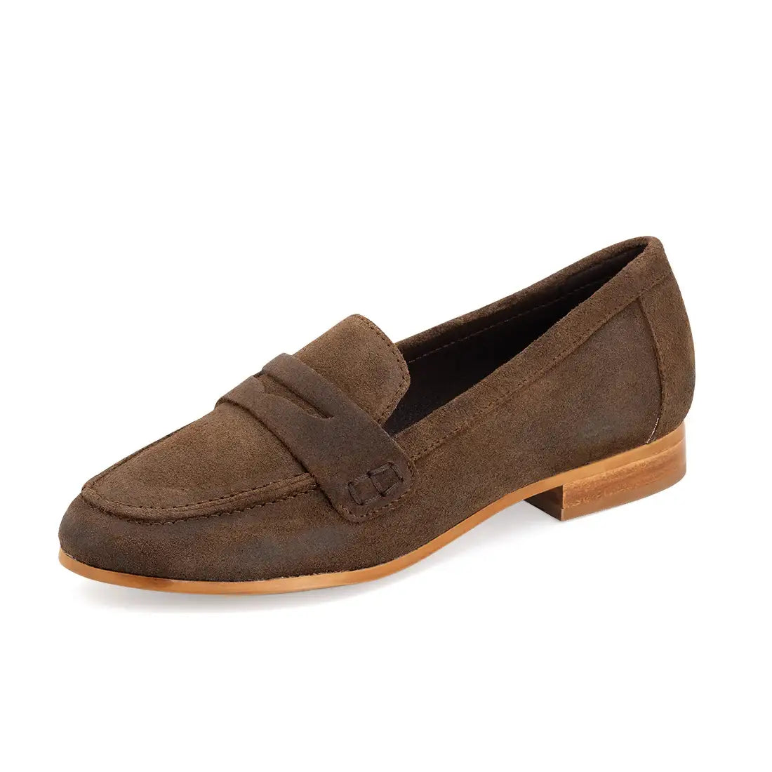 Jeanne Suede Penny Loafer
