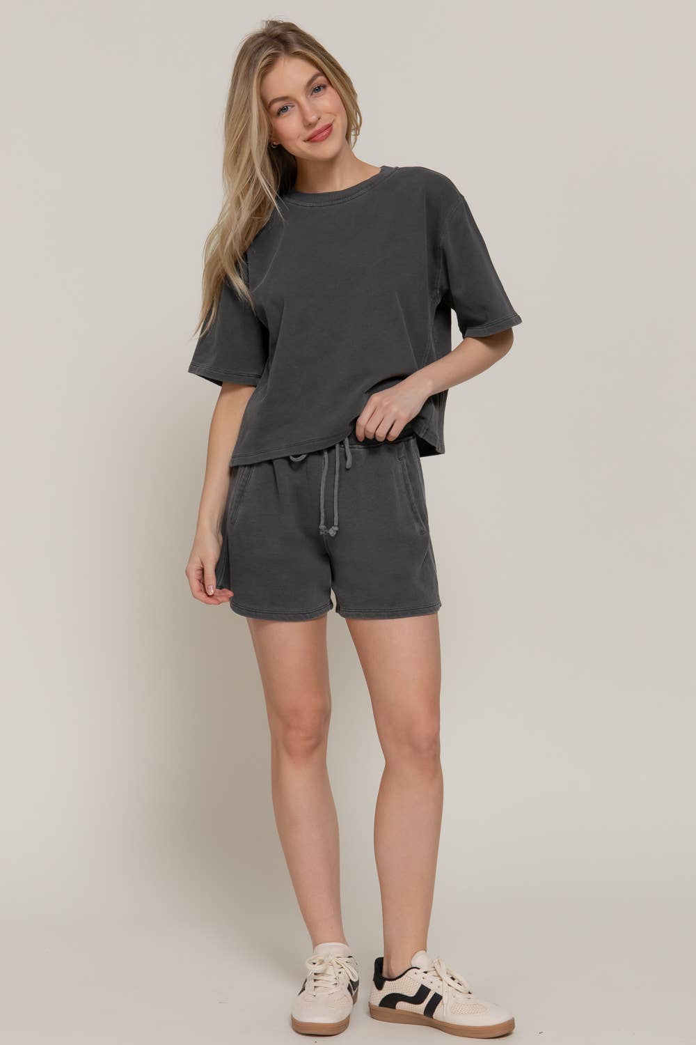 Weekend Terry Set (Shorts + Dolman Top)