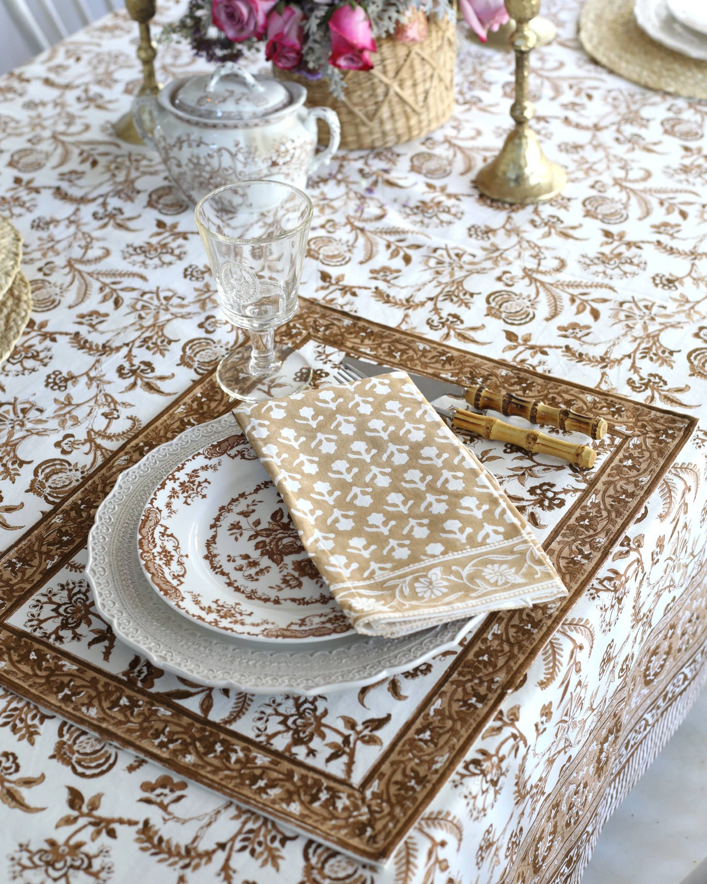 Lilibet Mocha Placemats — Set of 4