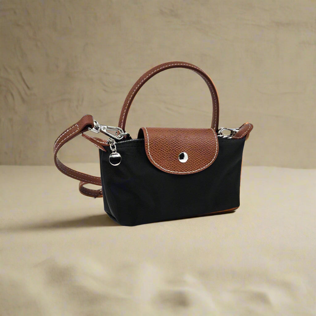 Nylon Mini Flap Crossbody – Top Zip