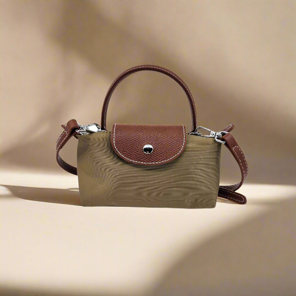 Nylon Mini Flap Crossbody – Top Zip