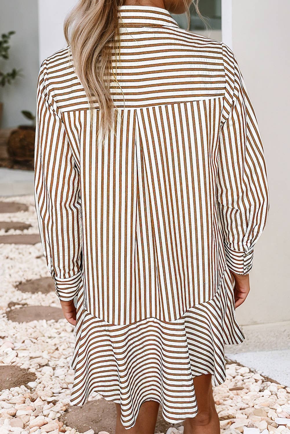 Seersucker The Caroline Stripe Shirt Dress