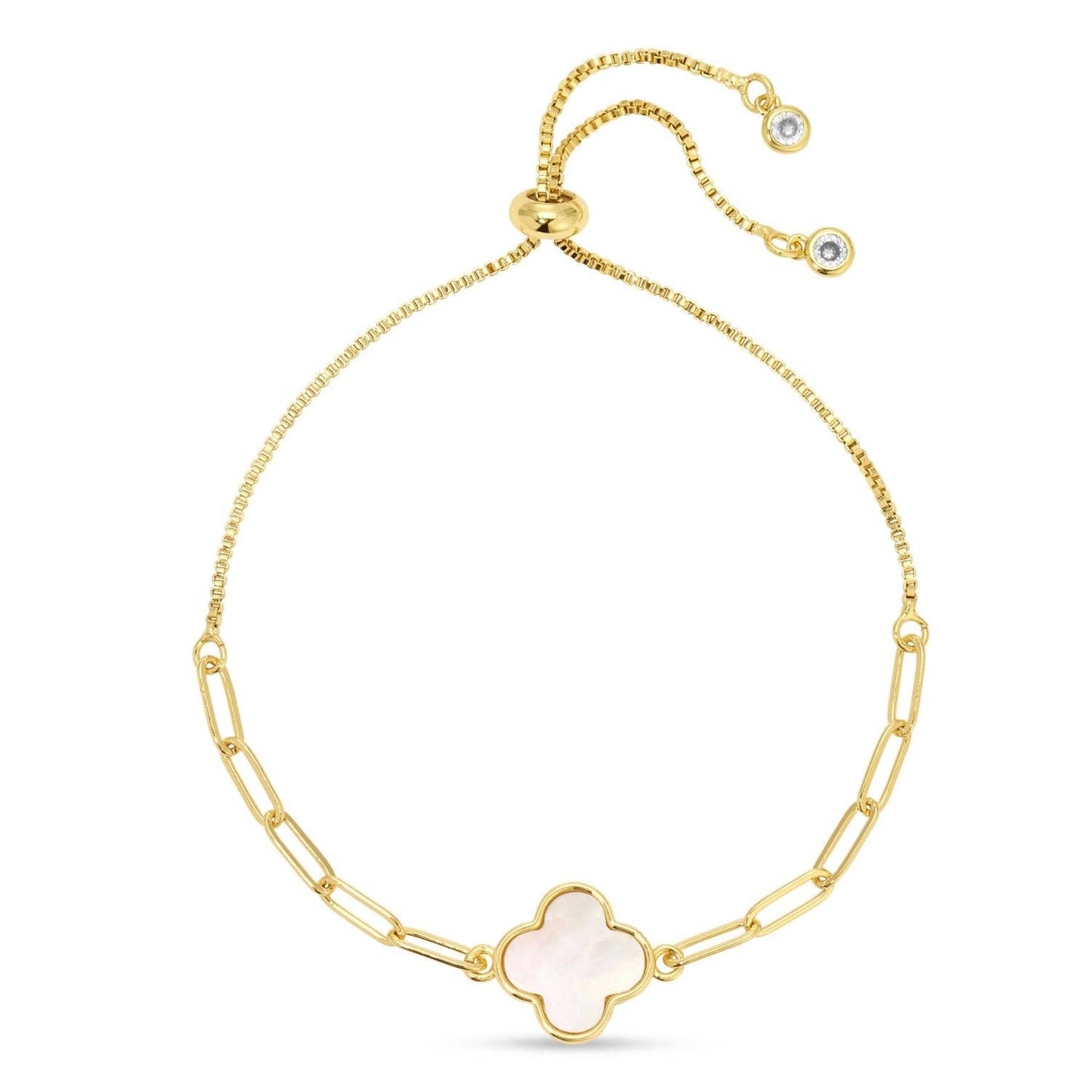 Quatrefoil Pulley Bracelet – Gold