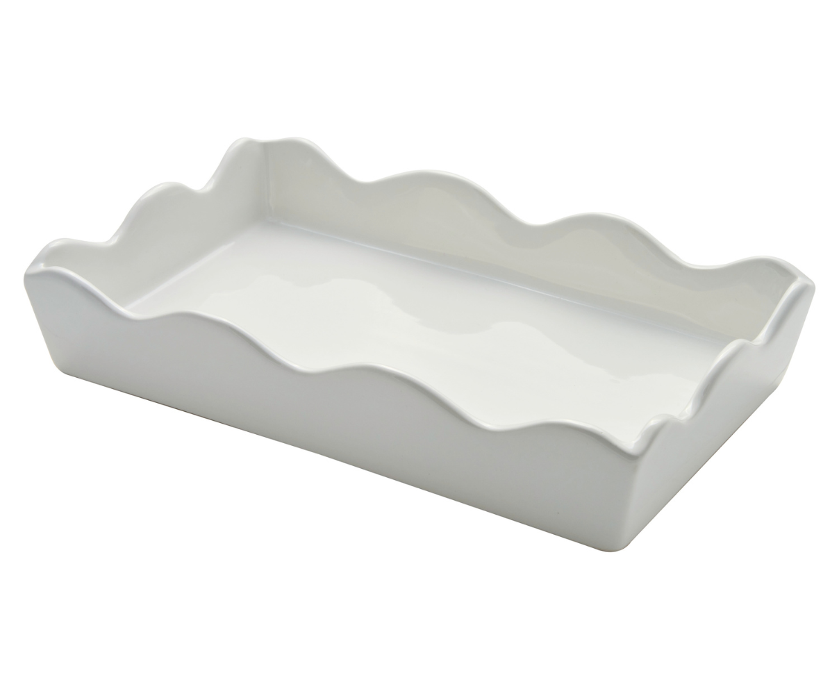 Ceramic Guest Towel Napkin Tray – Turkey Design