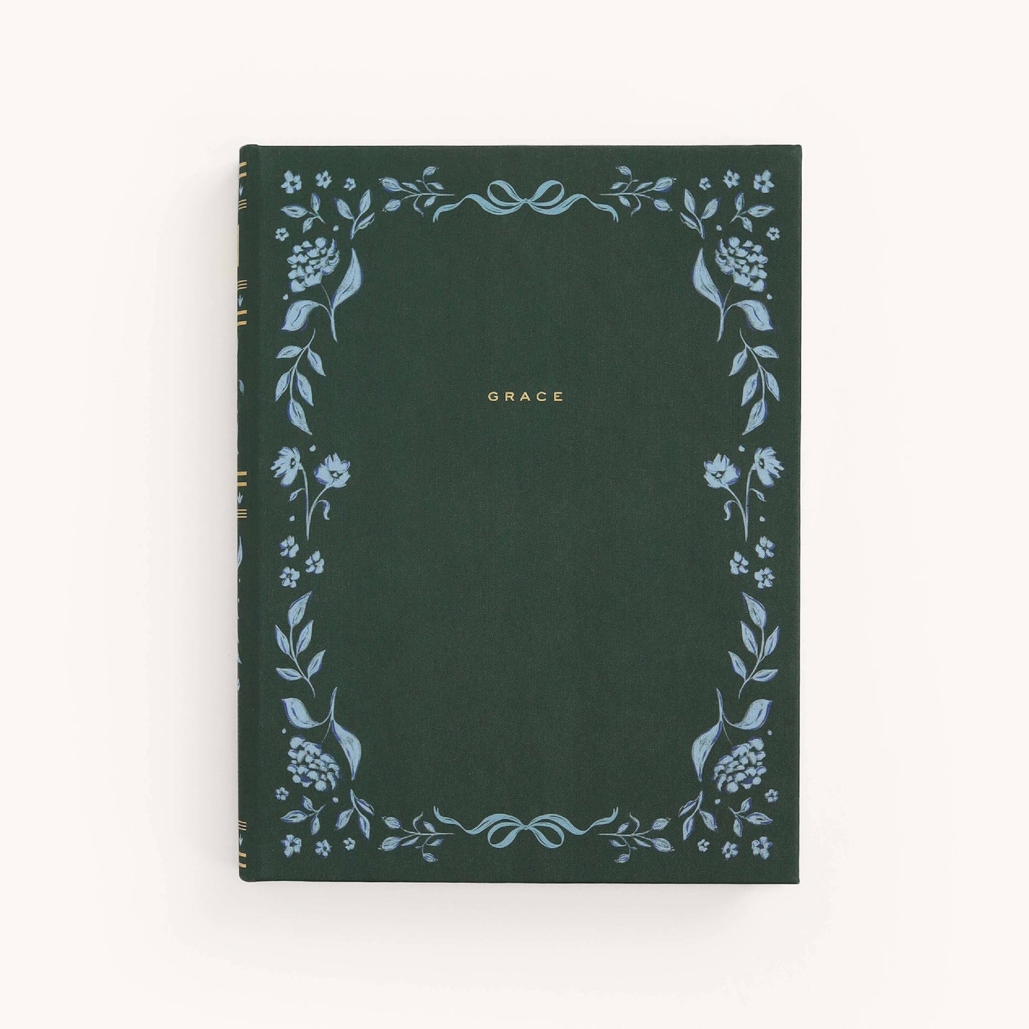 he Grace Journal — Linen Journal in Green