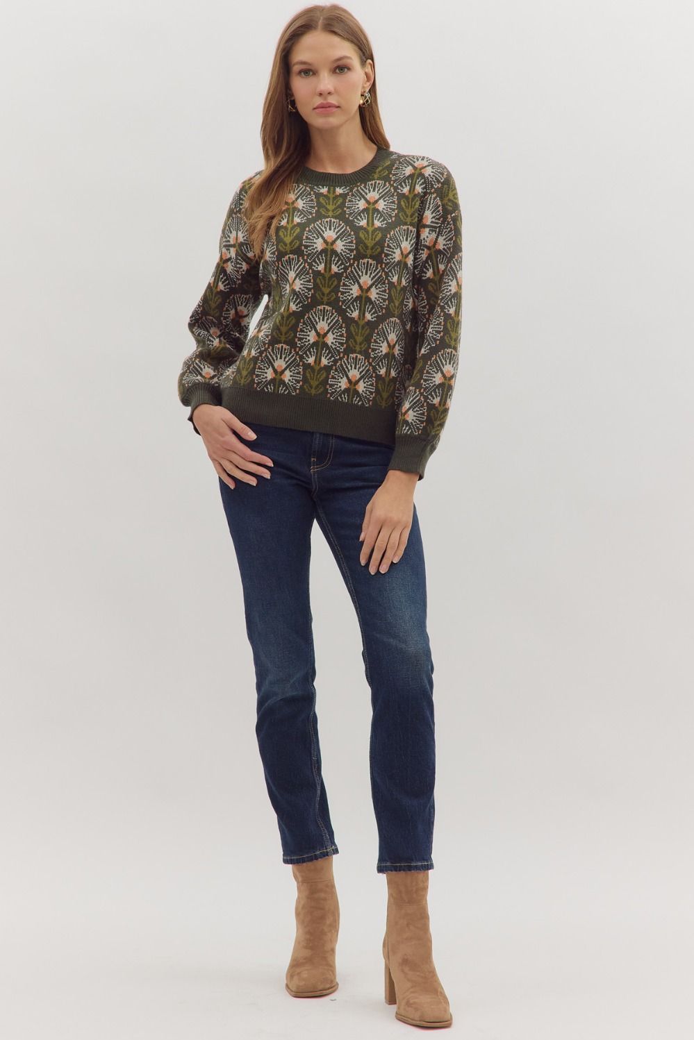 Camden Textured Mock-Neck Top Entro