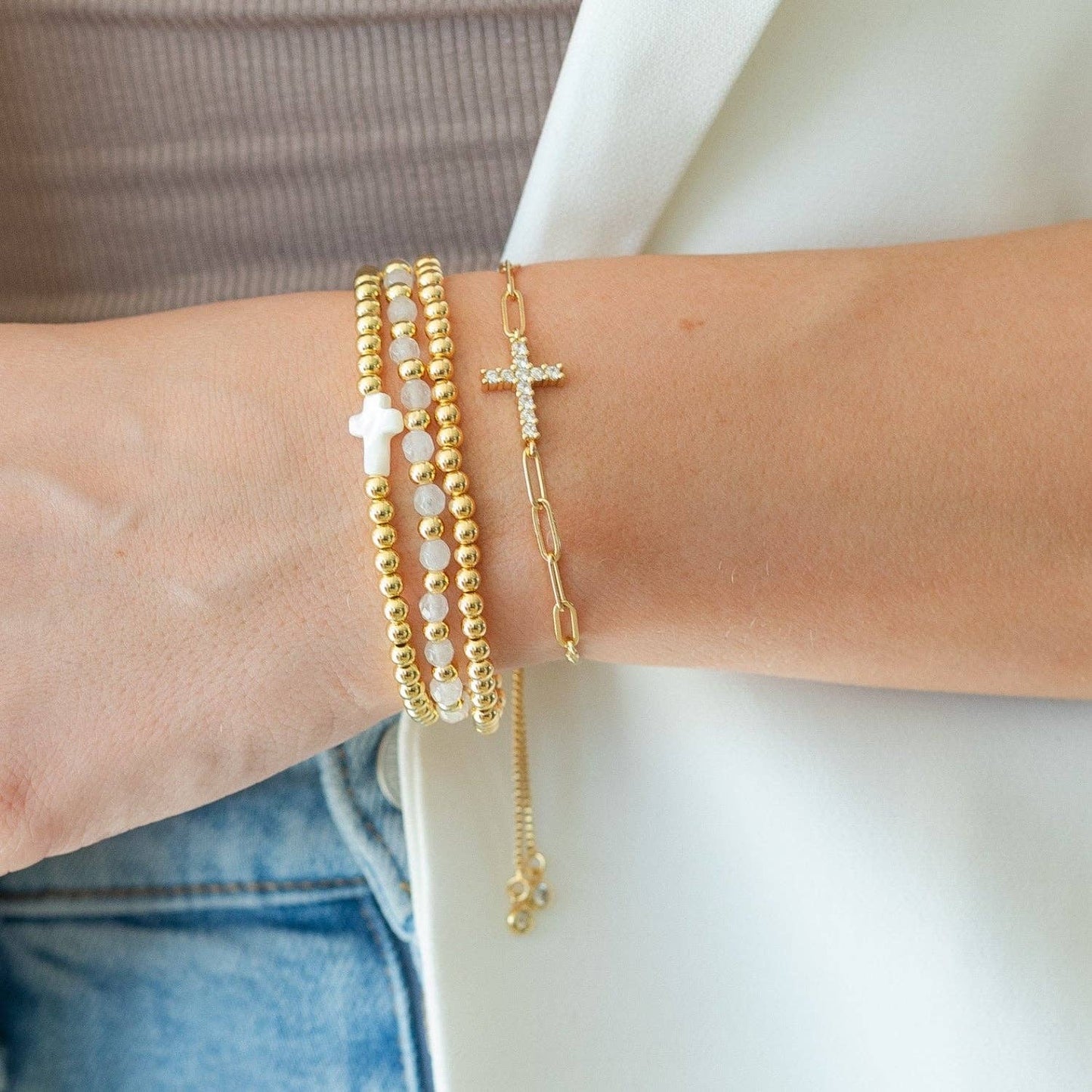 Cross Pulley Bracelet - Alice & Elizabeth