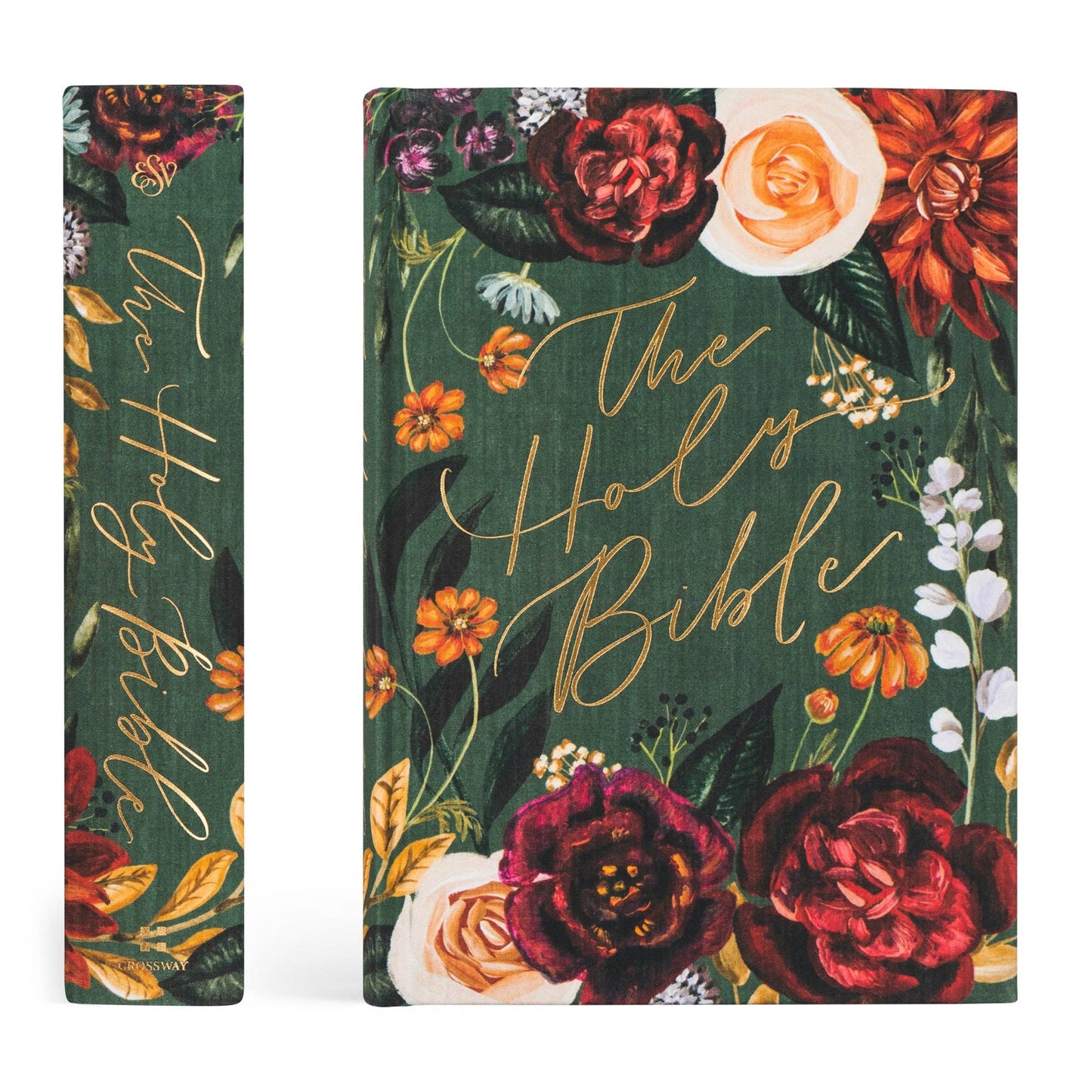 ‘Hollis’ ESV Large Print Journaling Bible – Garden Green