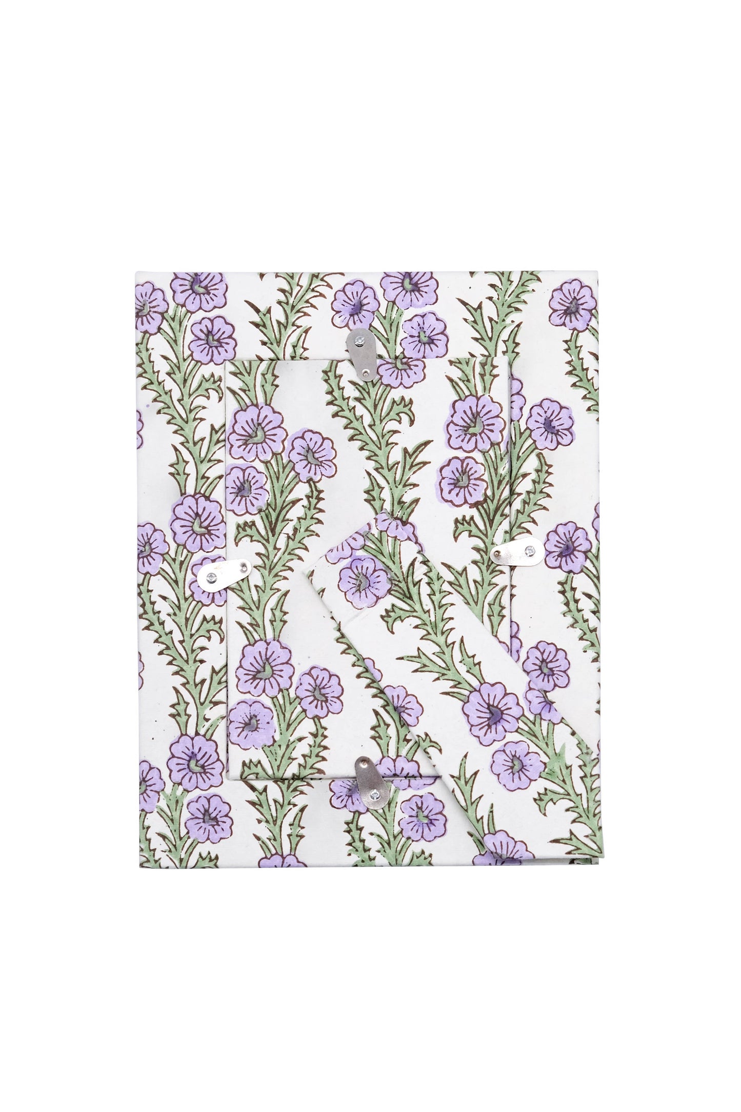 Inner Child Violet Heirloom Forget-Me-Not picture frame with intricate floral design and vintage-inspired detailing.
