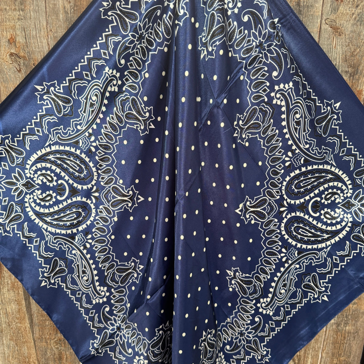 The Midnight Paisley Square Scarf product view