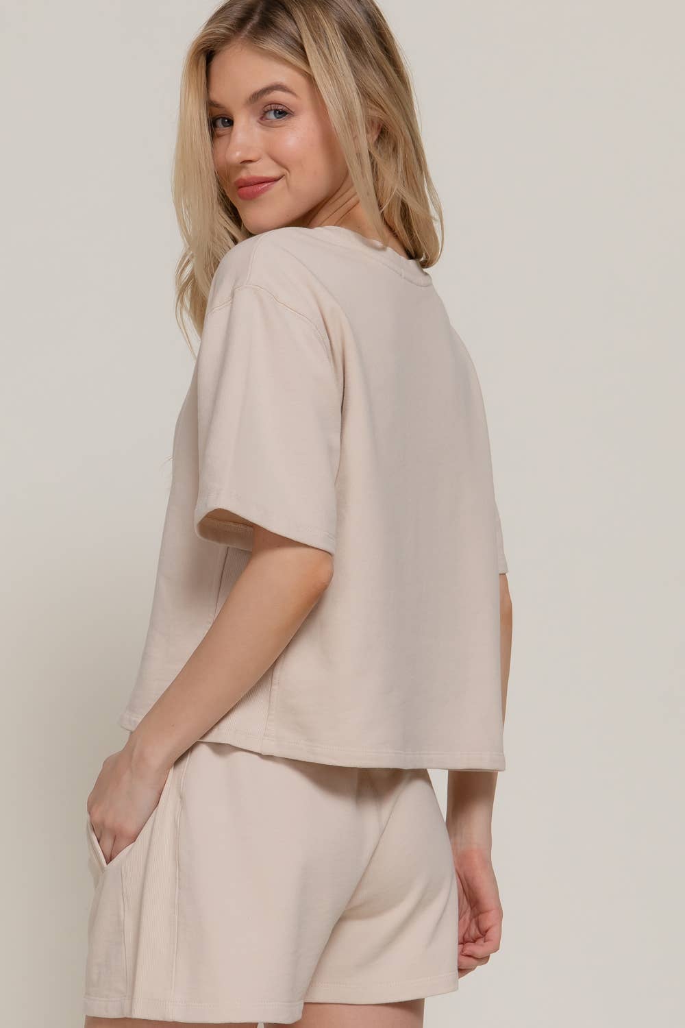Weekend Terry Set (Shorts + Dolman Top)
