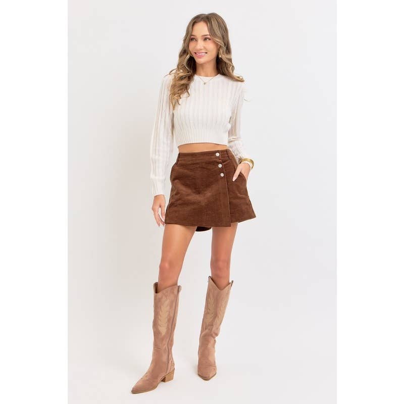 NEW CORDUROY SKORT