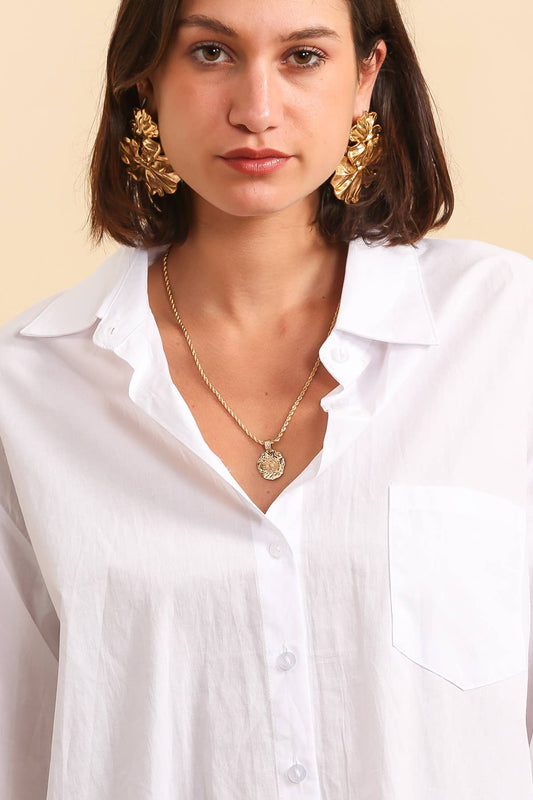 Classic Poplin Shirt — Timeless White