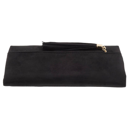 Eleanor Faux Micro Suede Foldover Clutch