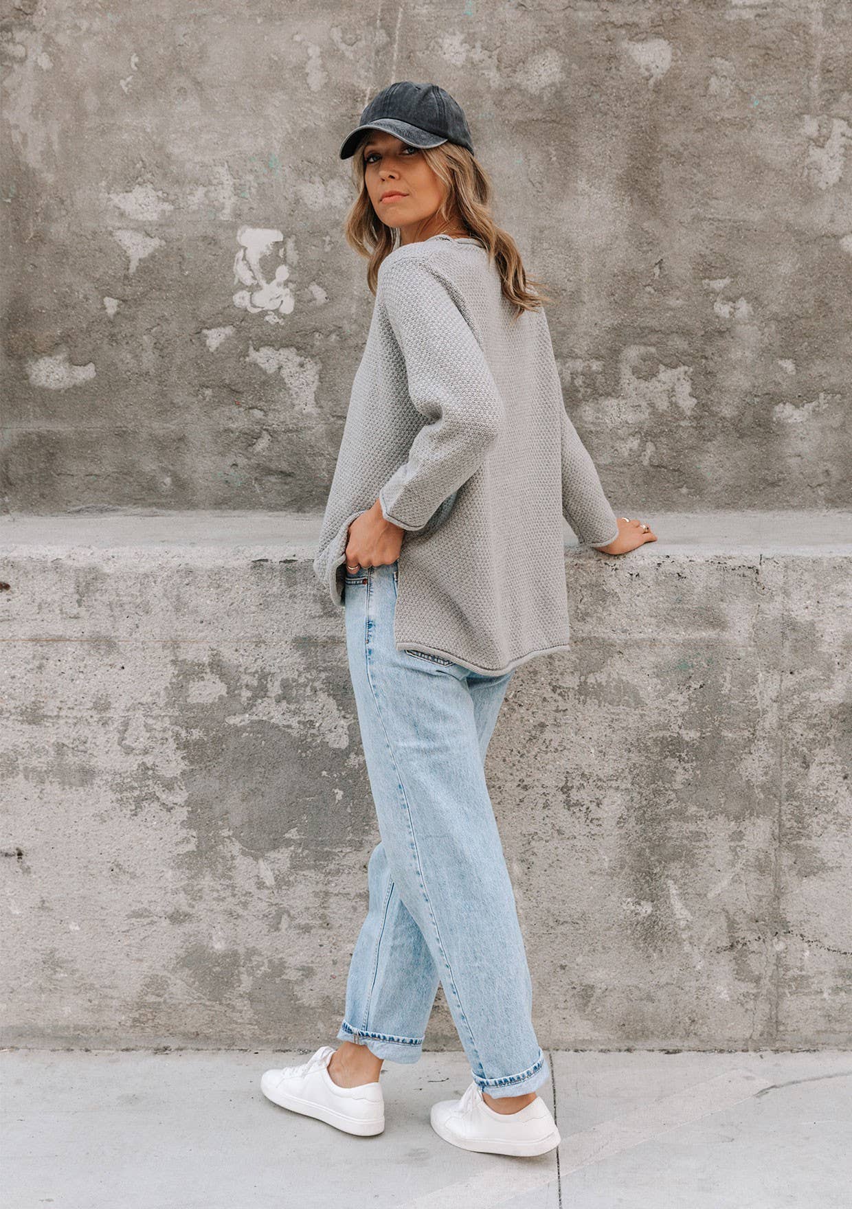 The Emerson Essential Pullover Sweater — Cement