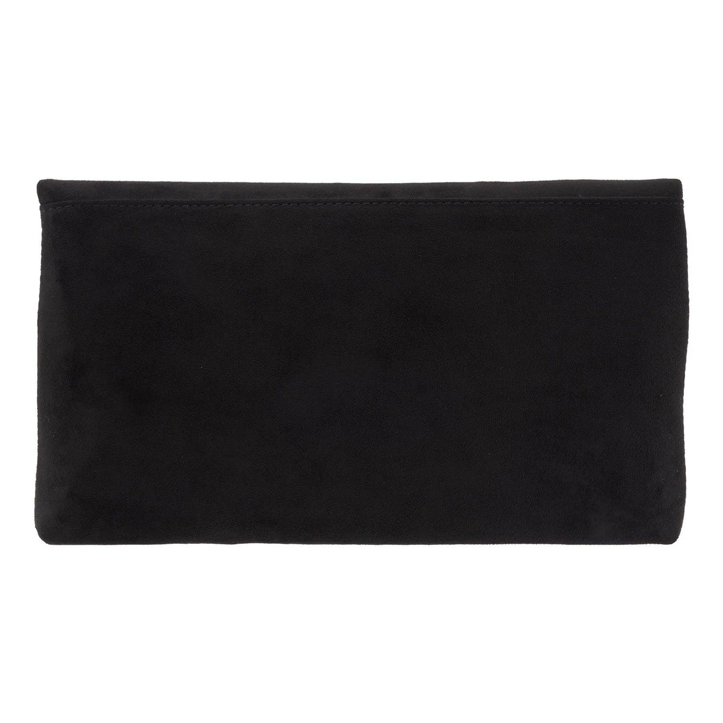 Eleanor Faux Micro Suede Foldover Clutch