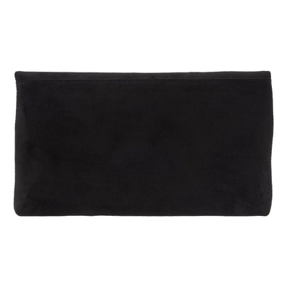 Eleanor Faux Micro Suede Foldover Clutch