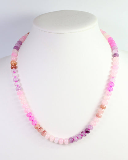 Cape San Blas Beaded Necklace Pink