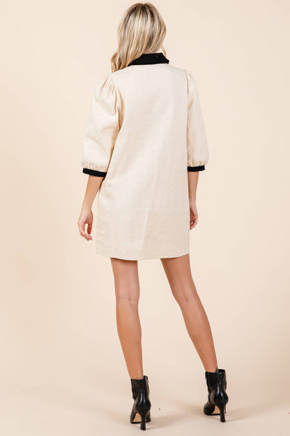 Adeline Textured Mini Dress