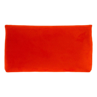 Eleanor Faux Micro Suede Foldover Clutch