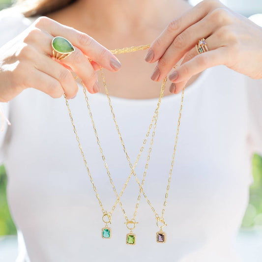 Elegant Pendant Toggle Necklace