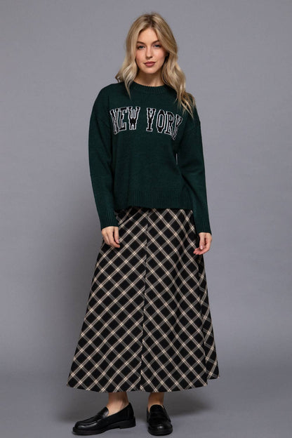 The Brooklyn Lettered Crewneck – New York Green