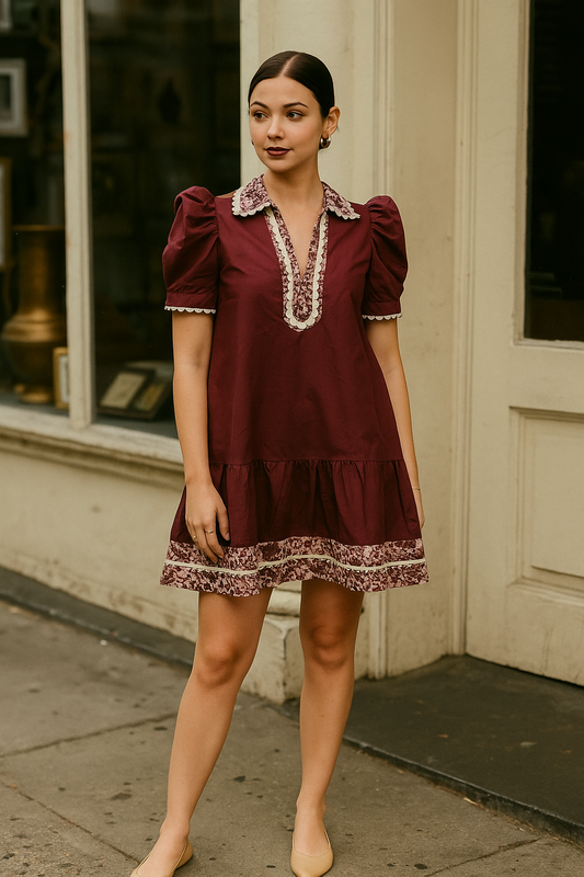 The Sutton Contrast Trim Dress Alice & Elizabeth