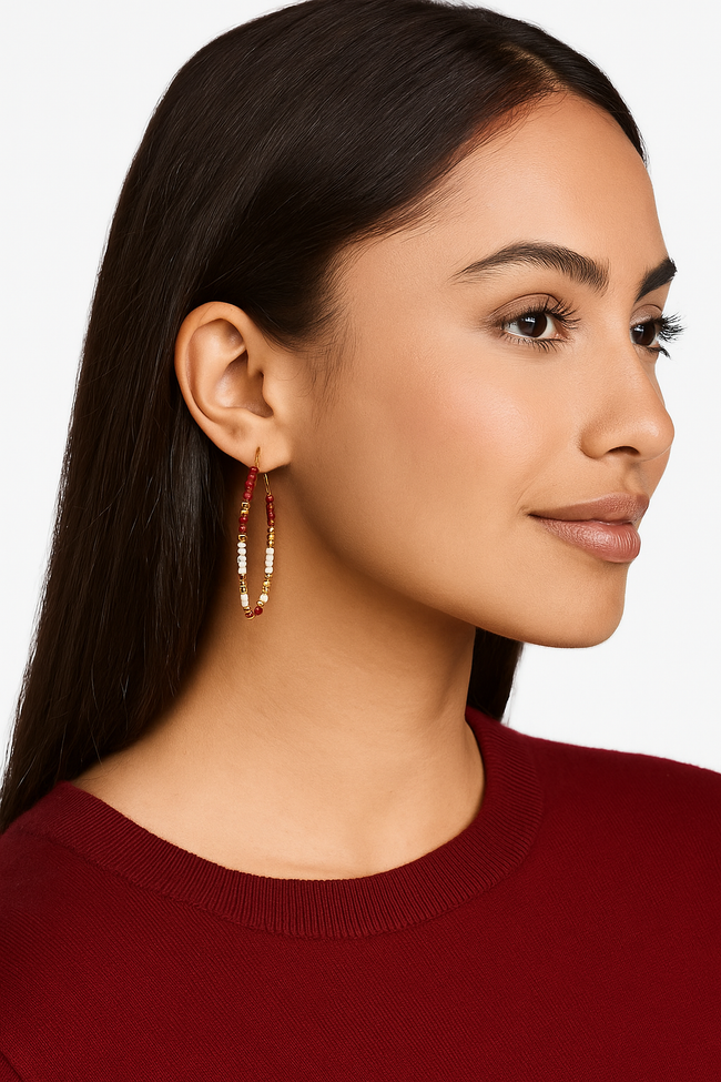 Game Day Delicate Hoops Splendid Iris