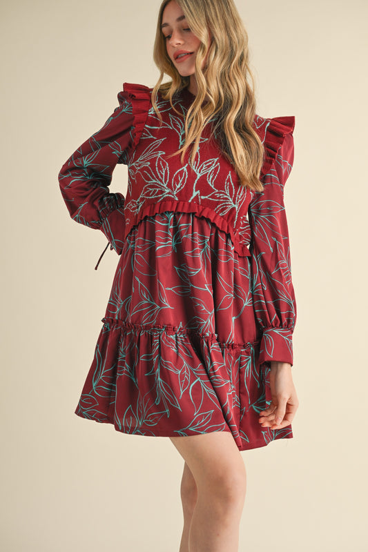 The Crimson Laurel Dress