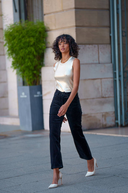 The Solange Straight Corduroy Pant