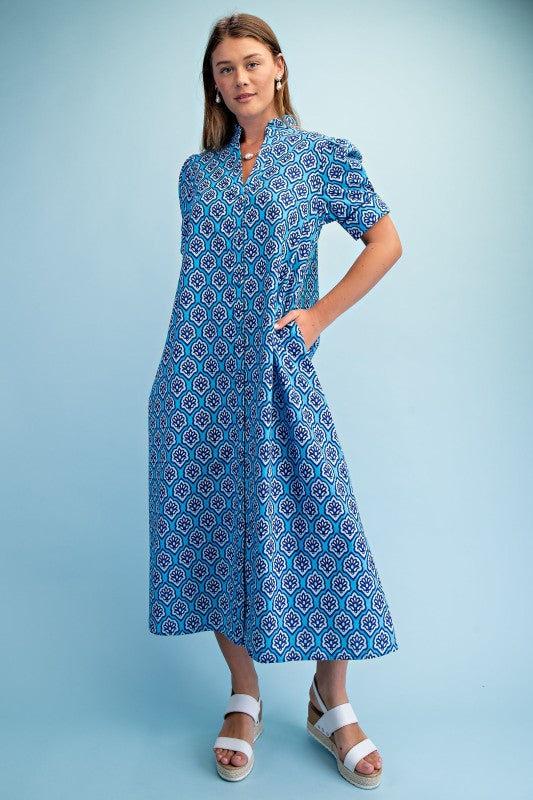Sutton Printed Midi Dress