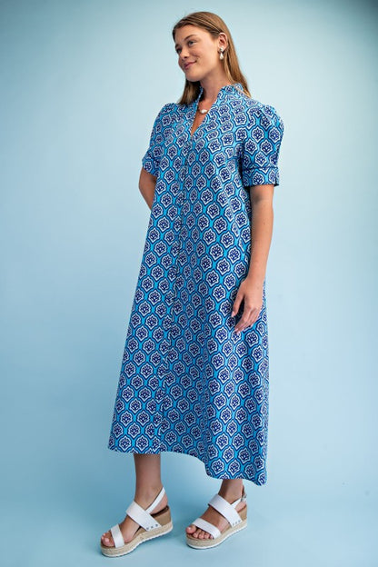 Sutton Printed Midi Dress
