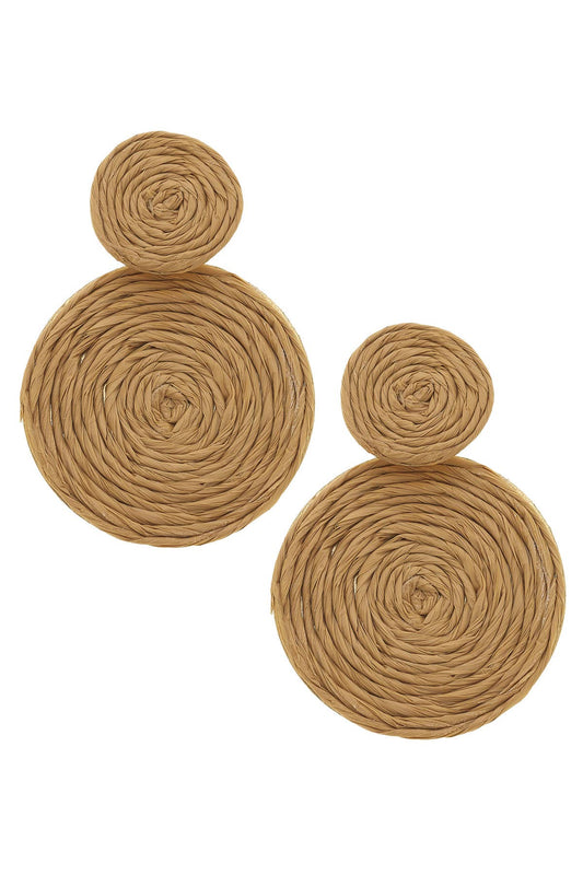 Simone Raffia Deco Earrings