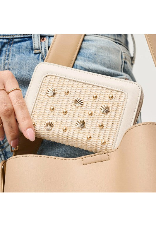 Isla Woven Shell Wallet