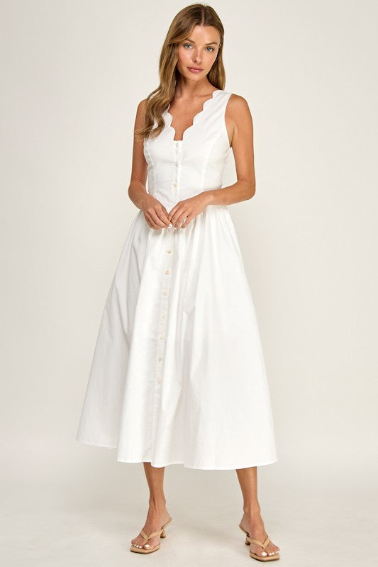 The Southampton Scallop Dress