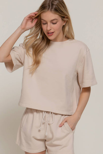 Weekend Terry Set (Shorts + Dolman Top)