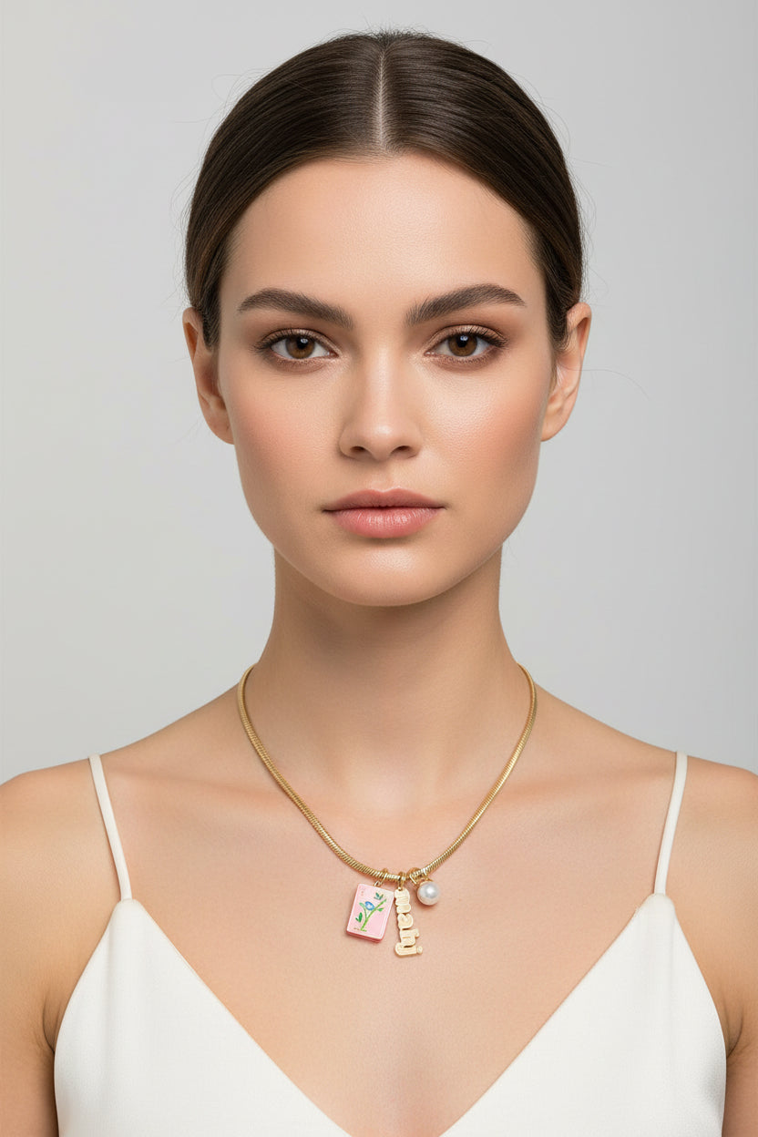 The Golden Mahjong Charm Necklace
