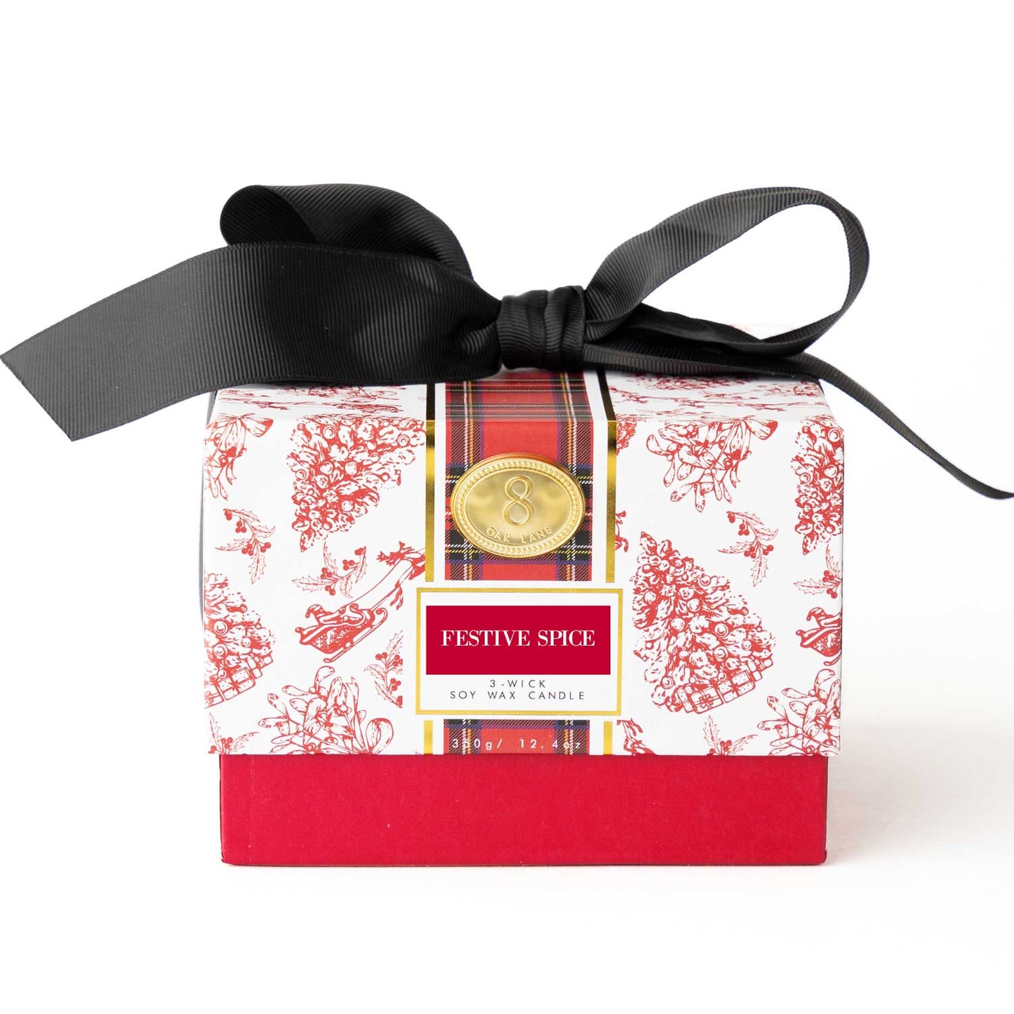 Festive Spice 3-Wick Boxed Soy Wax Candle