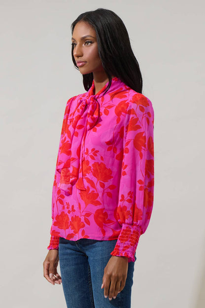 The Kensie Etienne Floral Blouse