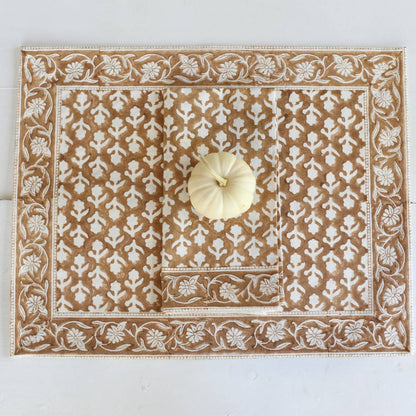 Charlotte Caramel Placemats — Set of 4