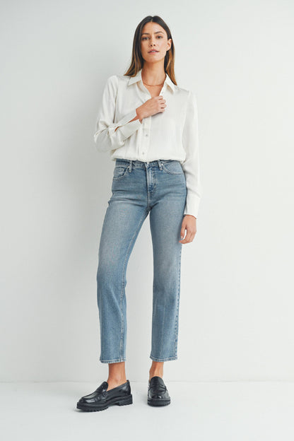 Lila Jeans – Clean Mid Rise Straight