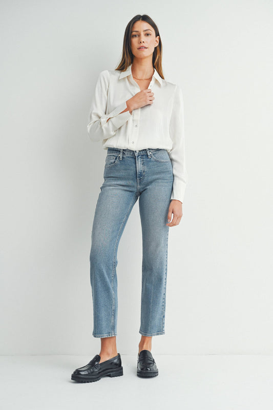 Lila Jeans – Clean Mid Rise Straight