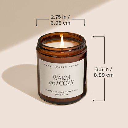 Warm & Cozy 9 oz Soy Candle