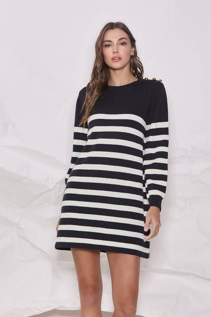 Sophie Striped Sweater Dress