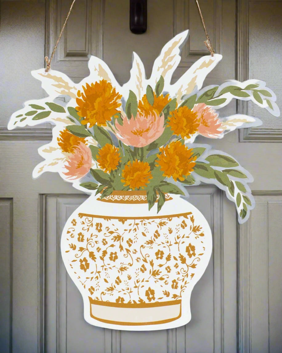 Fall Florals Door Hanger – Multi (22" x 19.75")