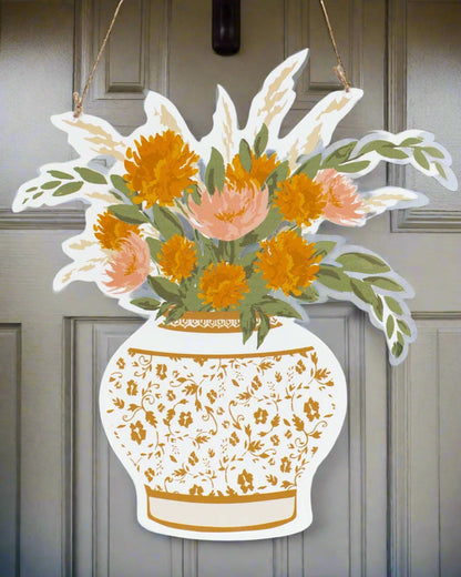 Fall Florals Door Hanger – Multi (22" x 19.75")