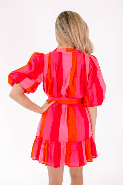 The Scarlet Belted Dress