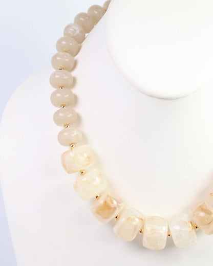 Milford Chunky Bead Necklace – Natural