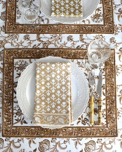Lilibet Mocha Placemats — Set of 4