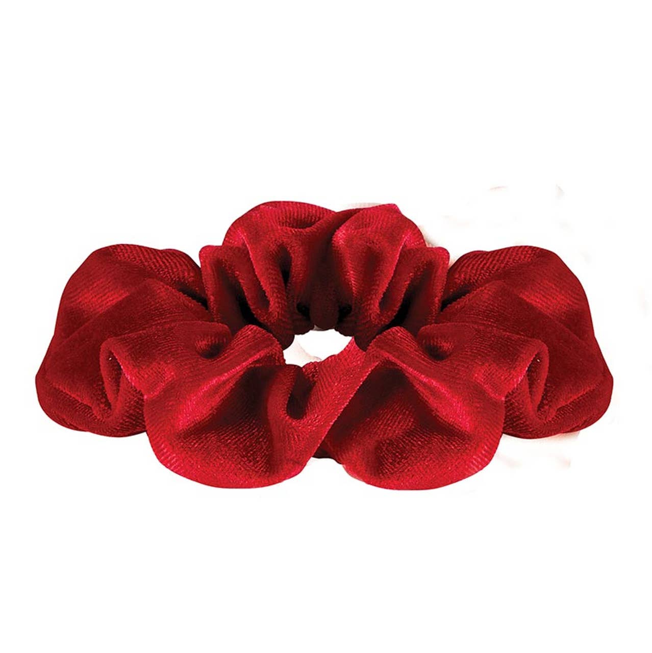 Large Scrunchie Heart Ornament – Red